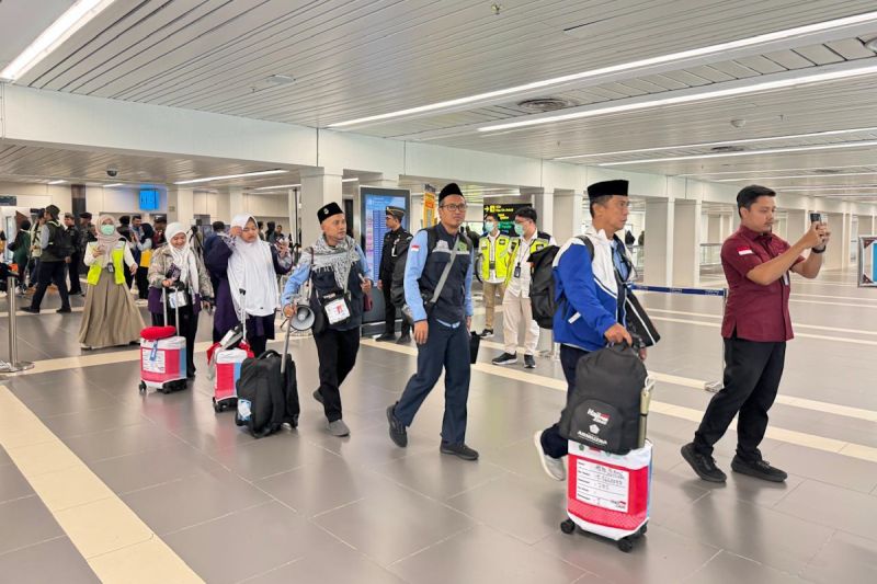 Haji Tiba! Bandara Siaga Penuh Sambut Jemaah