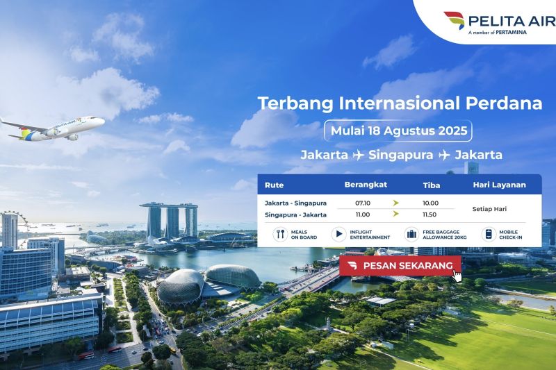 Pelita Air Terbang ke Singapura! Kapan?