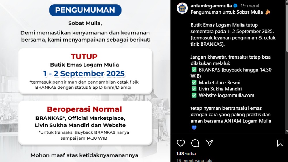 Emas Antam Libur Panjang Ada Apa Gerangan